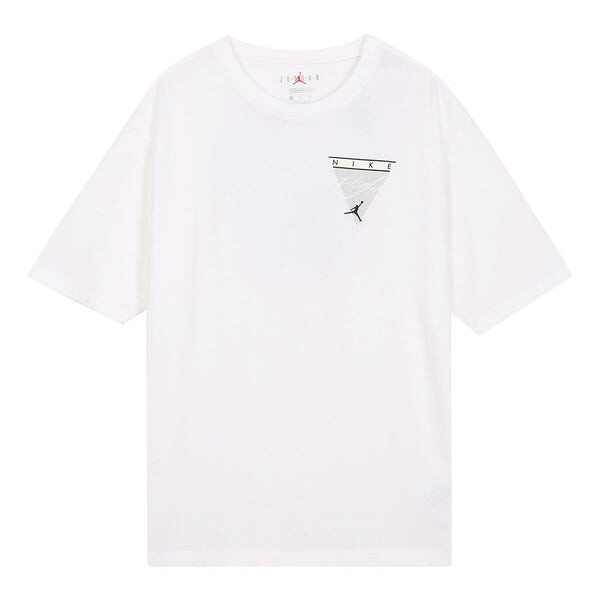 

Футболка men's flight essentials washed basketball sports printing round neck short sleeve white t-shirt Air Jordan, белый