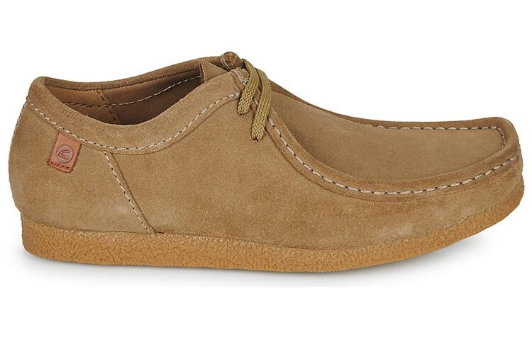 Мужские повседневные мужские низкие бежевые Clarks — фото 2