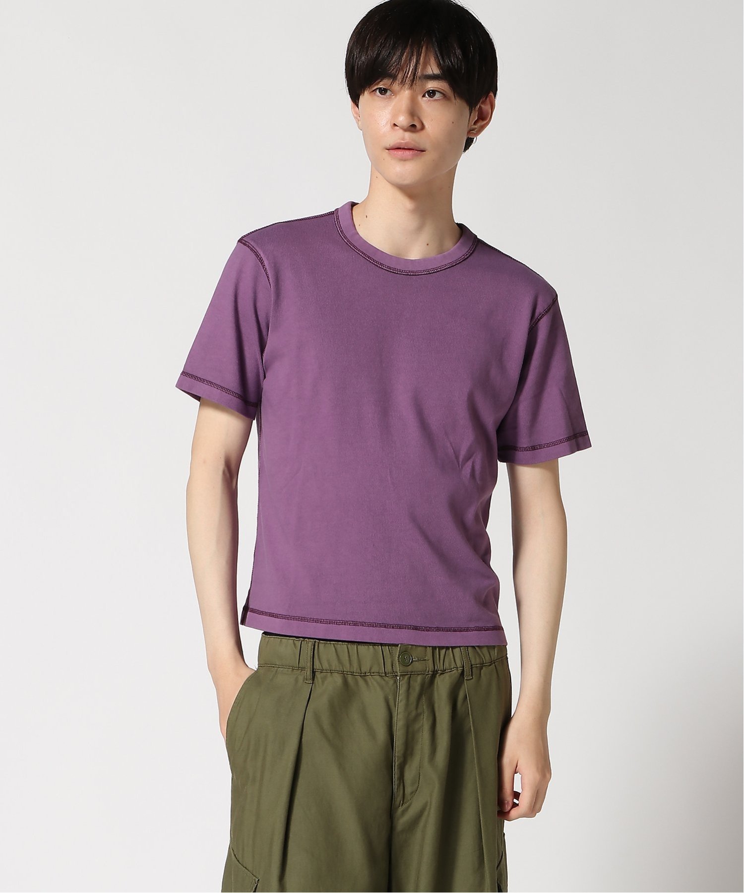 (U) Плотная укороченная футболка GAP, AMETHYST_PURPLE