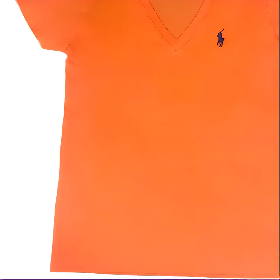 Футболка Polo Ralph Lauren V-Neck, оранжевый — фото 2
