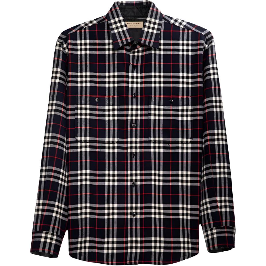 

Burberry Мужская рубашка морского синего цвета Marine Blue