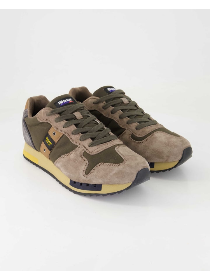 

BLAUER USA Спортивные кроссовки на шнуровке зеленого цвета