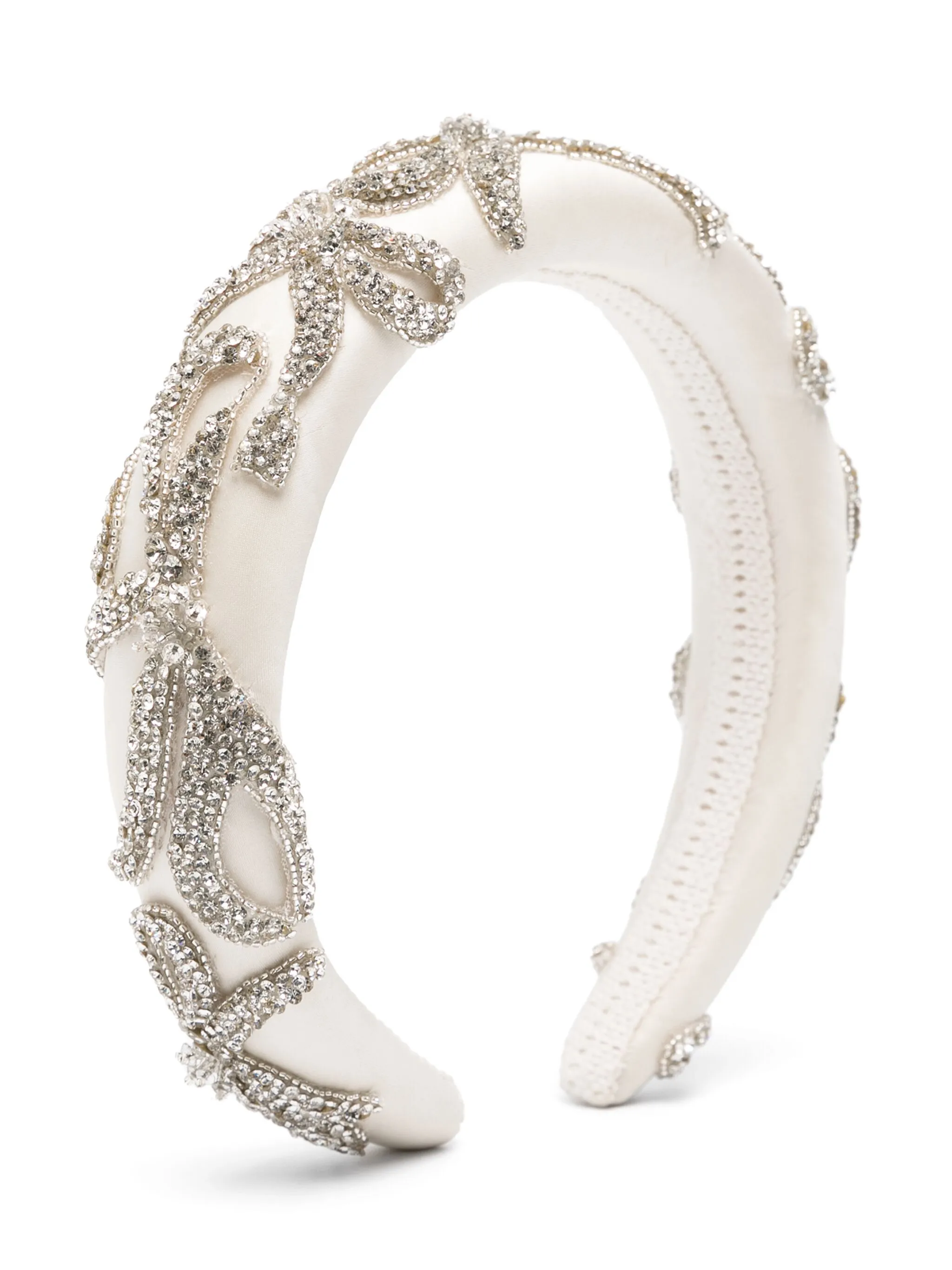 

Ободок с кристаллами Maison Ava, белый