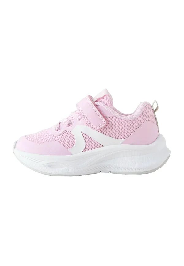 Детские туфли стандартного кроя с застежкой на липучках и эластичными шнурками. Next, Pink