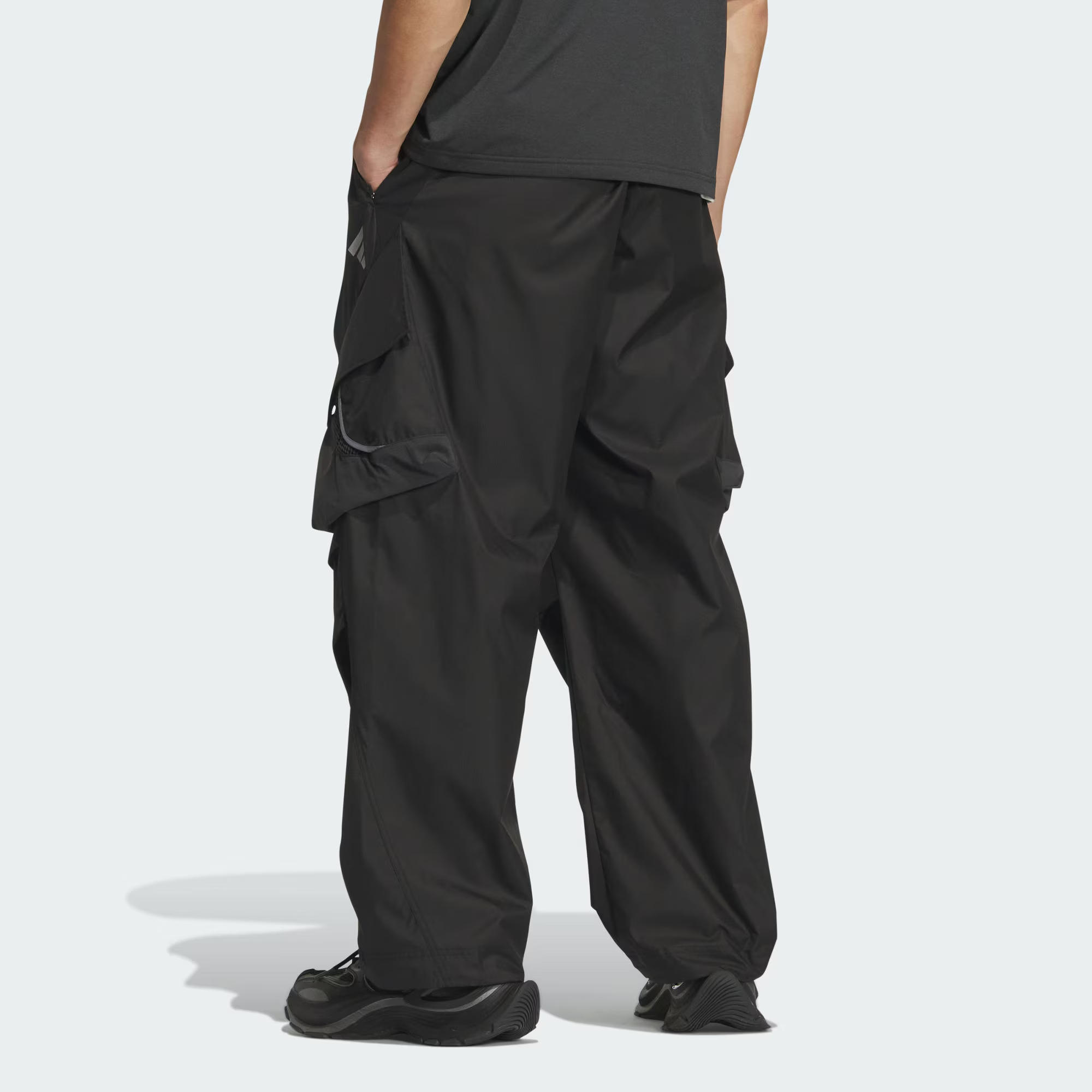 Брюки спортивные FOS TRACKSUIT BOTTOMS мужские Adidas, черный — фото 3