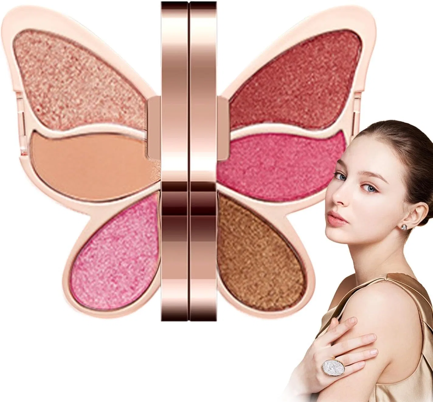 Тени для век палетка 6 цветов No brand, 02#