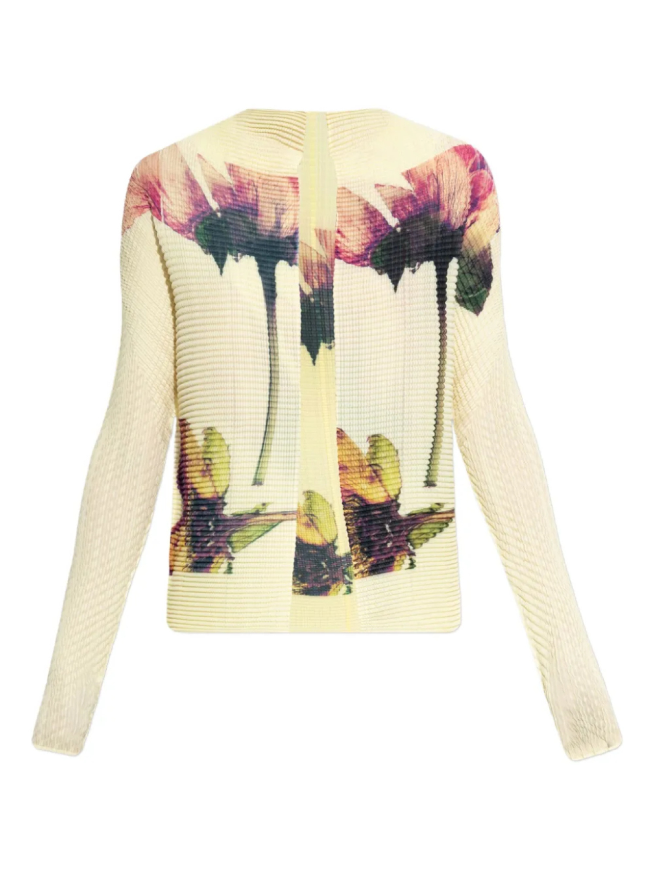 

Кардиган из прессованной флоры Issey Miyake, желтый