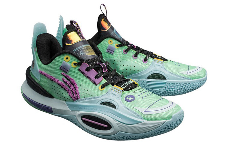 Кроссовки Li Ning Lining All City 10 V1, зеленый/черный — фото 2