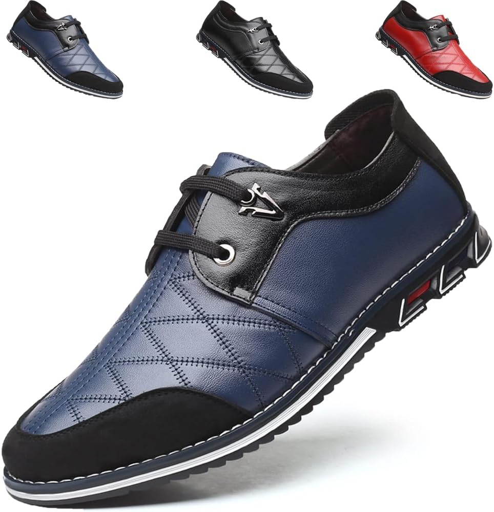 

Мужские повседневные туфли AQIXIDX, модные, для бизнеса и офиса, удобные лоферы для ходьбы, синий