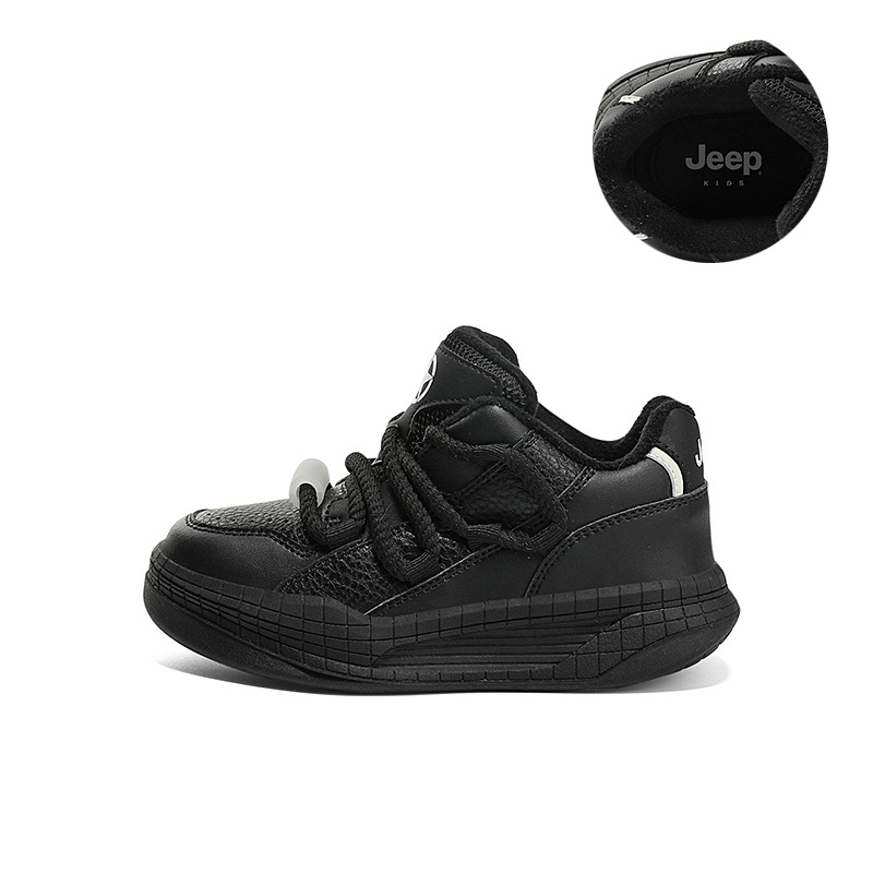 

Детские скейтерские кроссовки Low-Top Dominant Black Kids' Jeep, Domineering Black