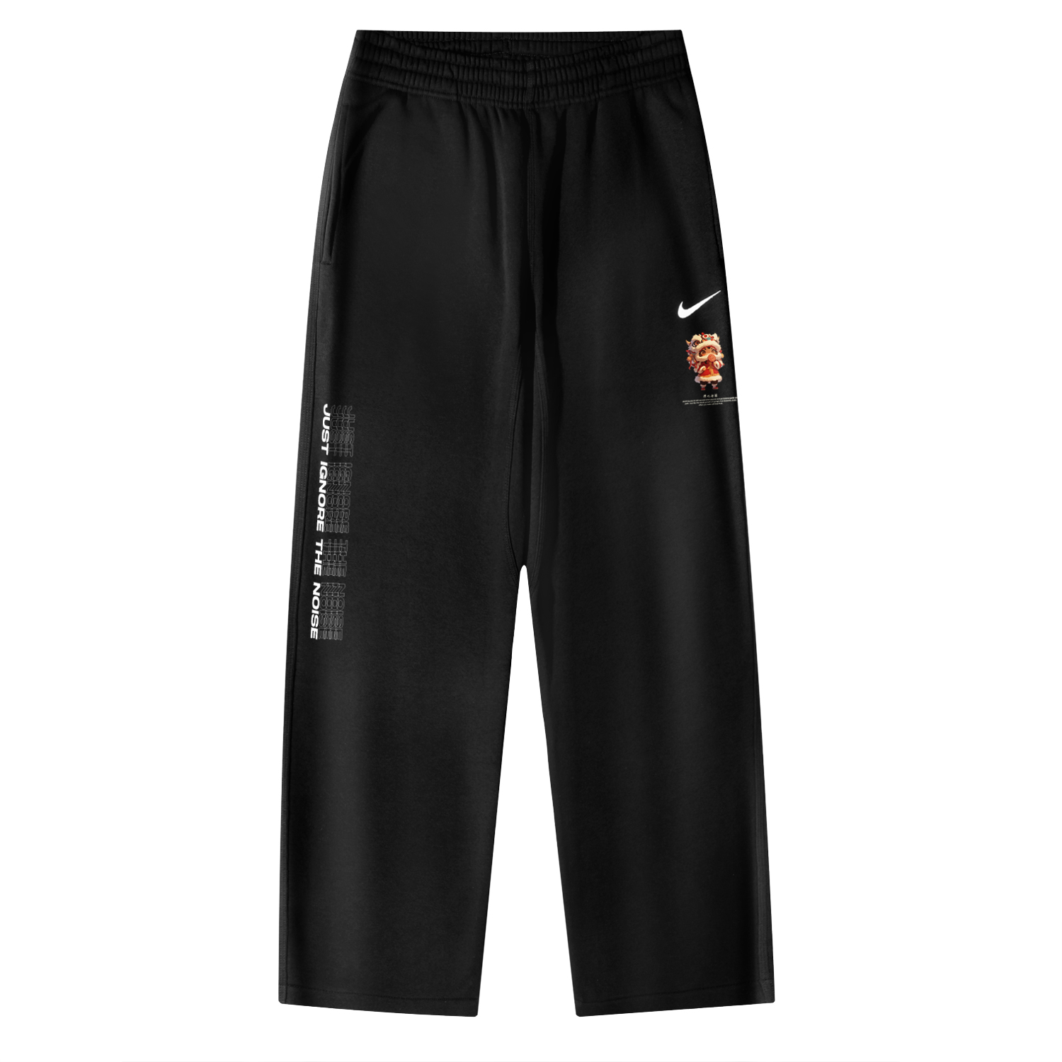 

Nike Клубные брюки AS OH Pant Swoosh NF вязаные спортивные штаны Unisex черные