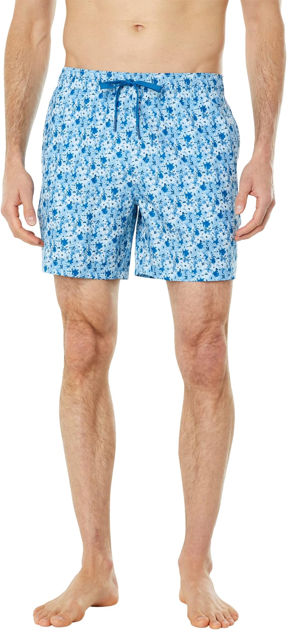 

Плавки Southern Tide 6" Hawaiian Floral Swim Trunks, цвет Brisk Blue