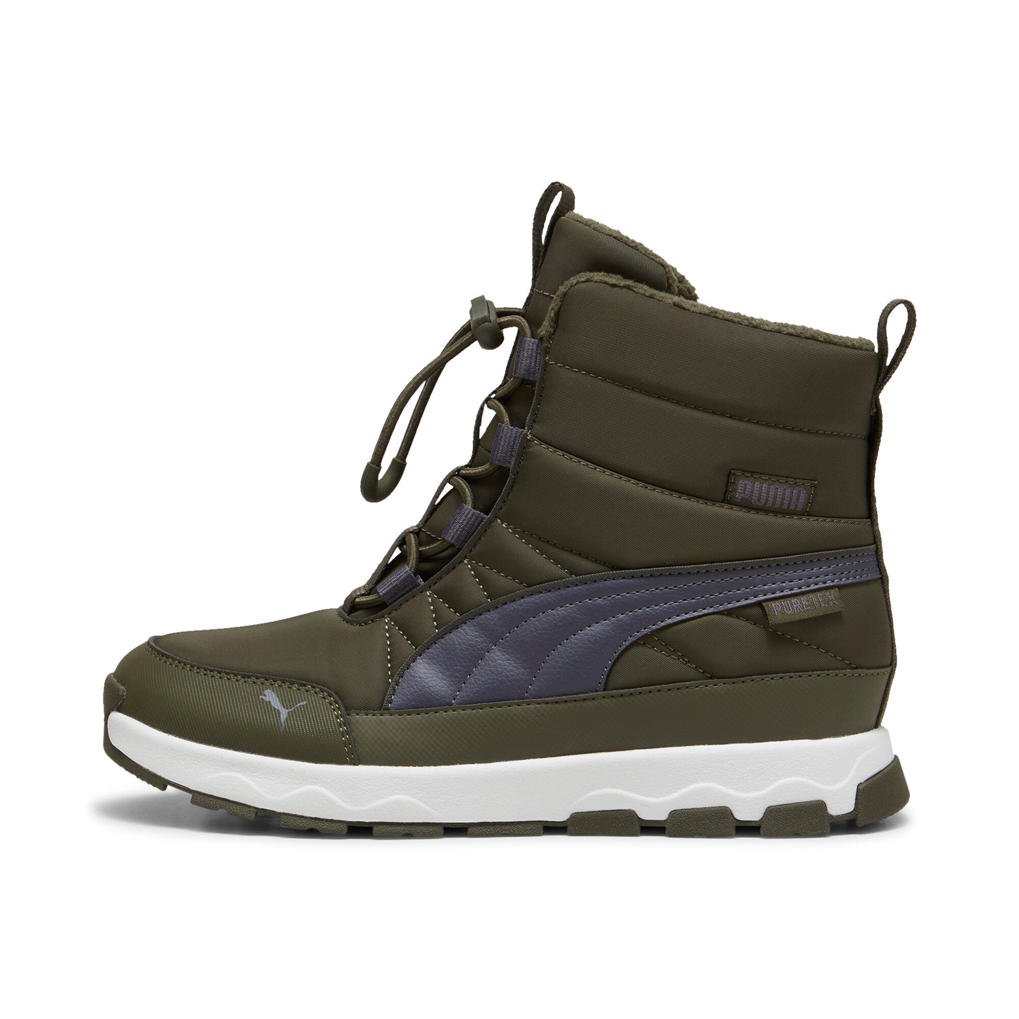 

Ботинки PUMA Big Kids Evolve Puretex, цвет dark olive/galactic gray/white
