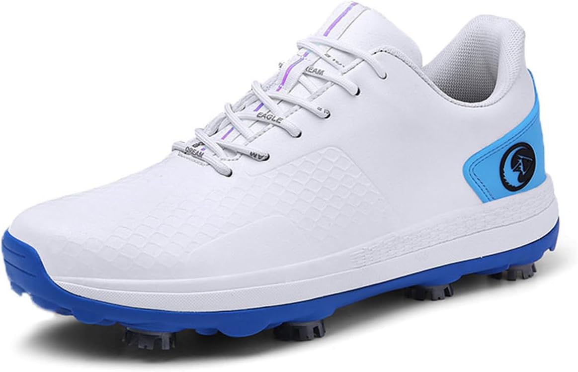 

Мужские гольф-кроссовки с шипами, противоскользящие, для ходьбы, дышащие, для тренировок и занятий спортом, кроссовки для гольфа Omcam, Natural