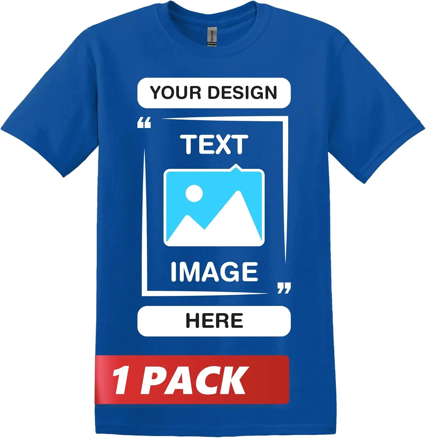 

Gildan Custom T-Shirts — персонализированная футболка Unisex Crewneck