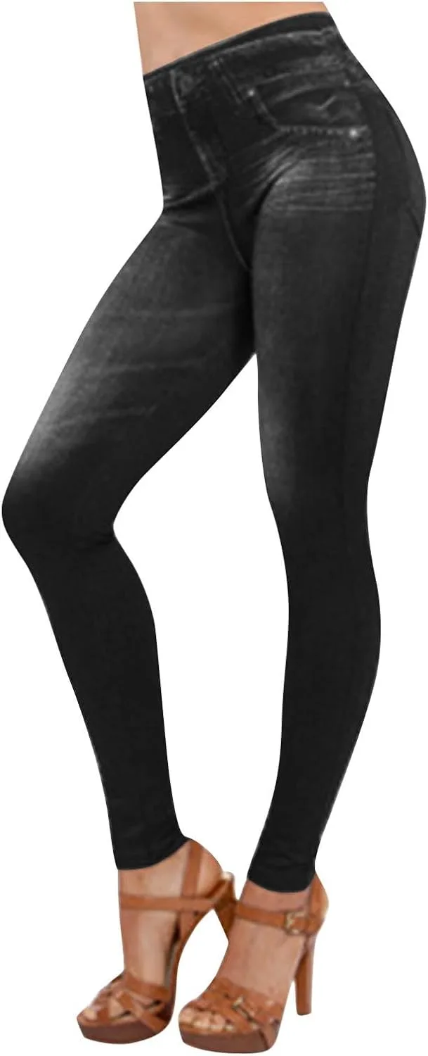 

Спортивные леггинсы для женщин Denim Print Woblesal