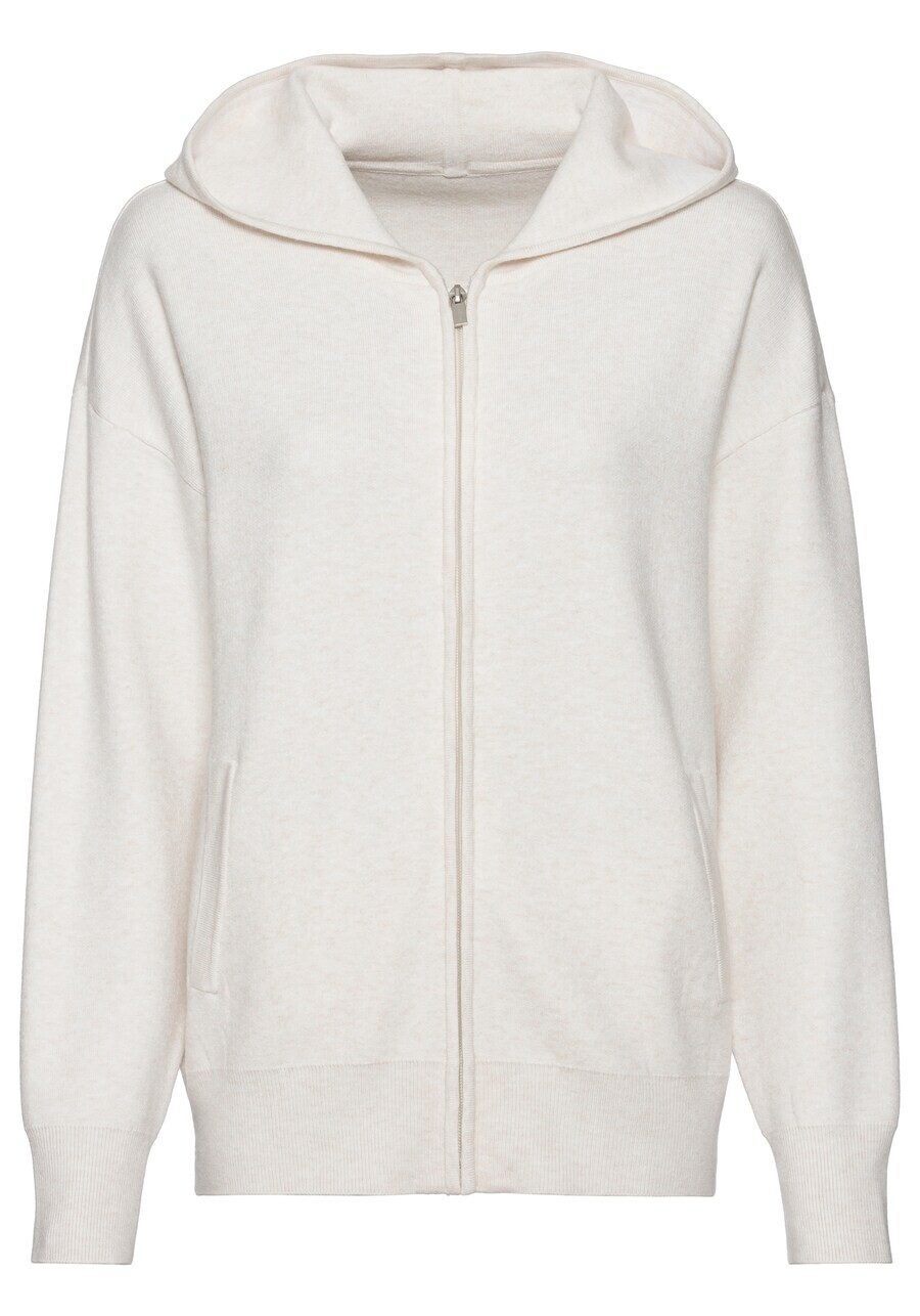 

Толстовка с капюшоном на молнии Elbsand Zip-Up Hoodie, белый