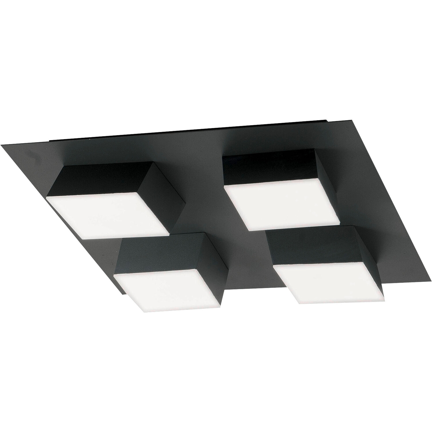

Светодиодная настенная лампа Fabas Luce, 35x35x8 см, антрацит