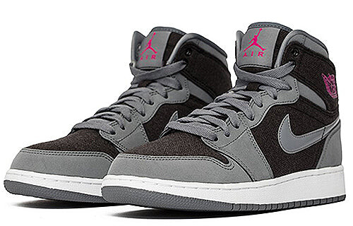 Кроссовки 1 ретро высокие Air Jordan, серый — фото 4