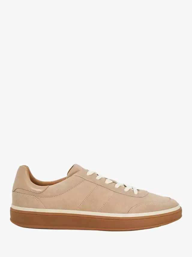 Замшевые кроссовки Tony на шнуровке Dune London, Beige