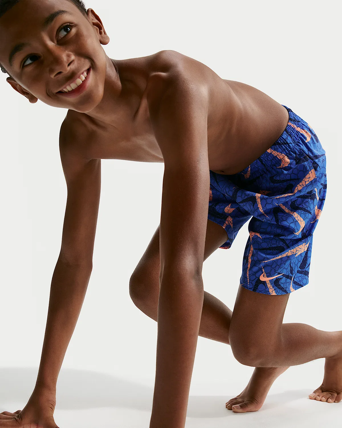 Детские (мальчиковые) плавки Nike Swim Breaker 7" с боксерской подкладкой, Blue Crystal — фото 4