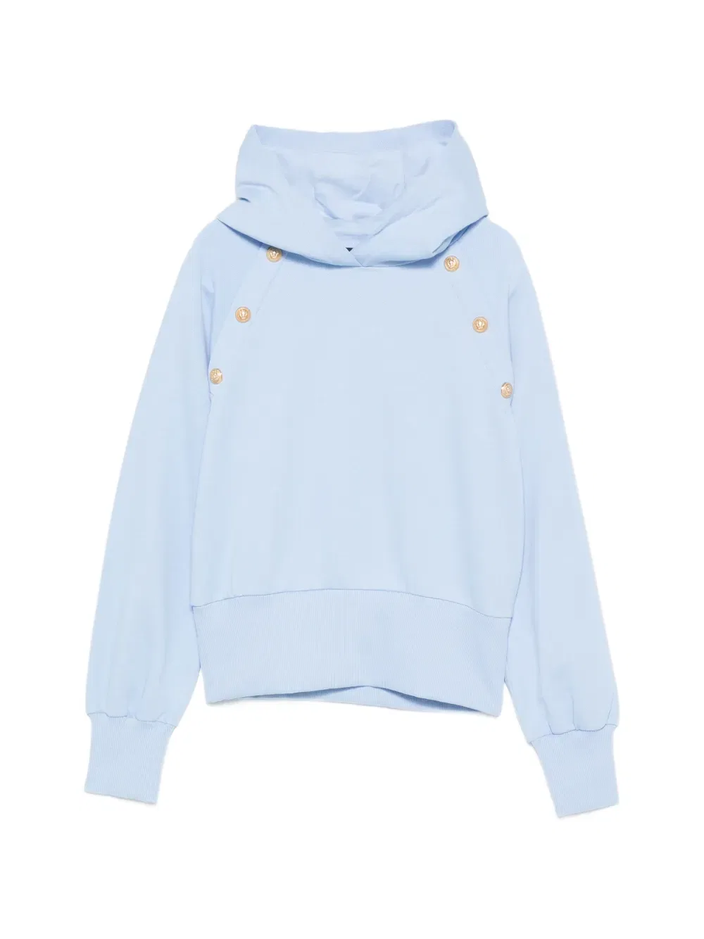 Толстовка с пуговицами Balmain Kids, синий