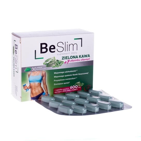 

BeSlim, Зеленый кофе, Добавка , 30 таблеток, покрытых оболочкой. Colfarm