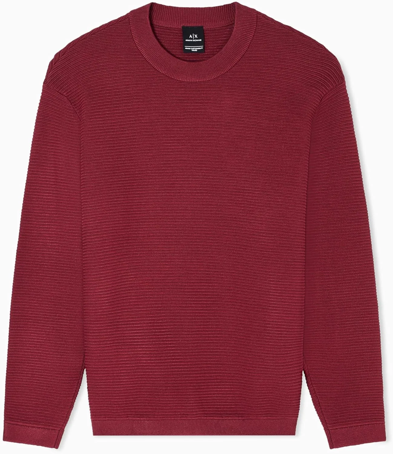 

Armani Exchange мужской свитер с длинным рукавом и ребристым воротником