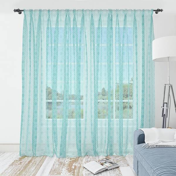 

Штора Abakuhaus Arabeske 2 шт, 274x160x0,5 см цвет pale teal weiß