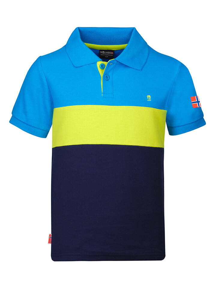 

Спортивная футболка Trollkids Eikefjord, цвет Dunkelblau/Blau/Grün