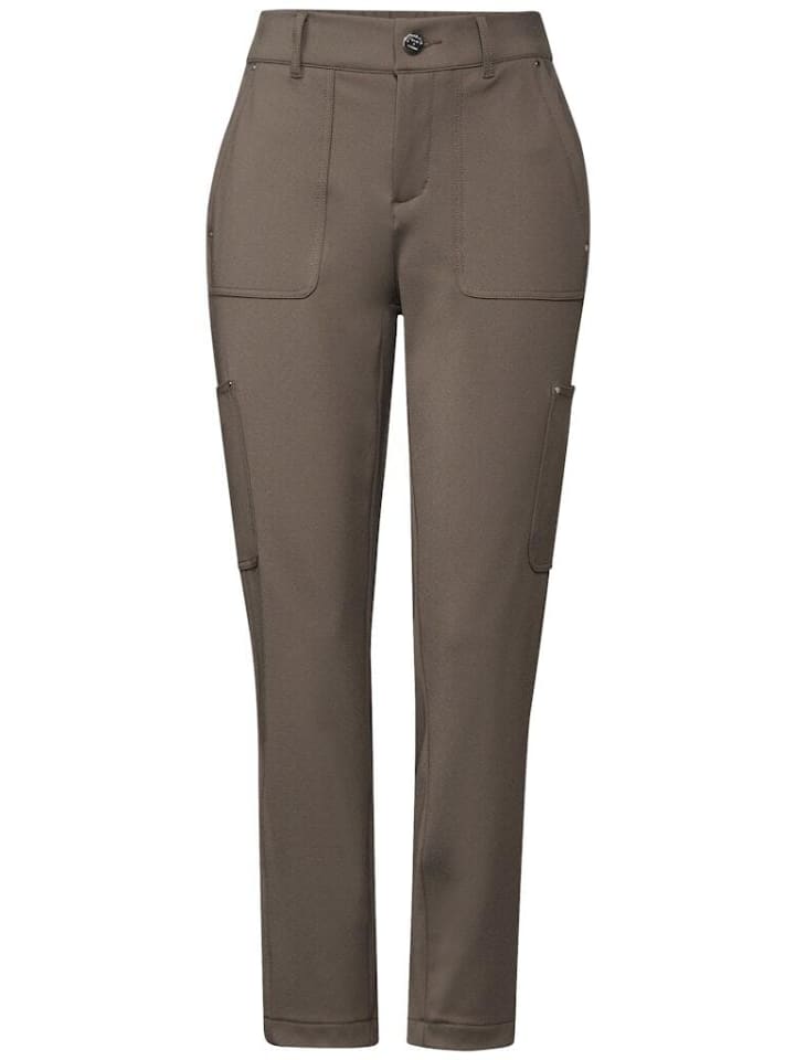 

Тканевые брюки Street One, цвет muddy brown