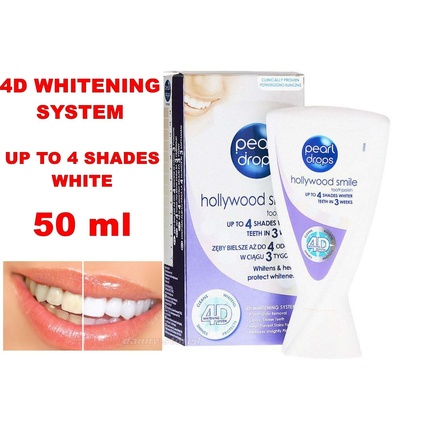 

Зубная паста Perlentropfen 4D Whitening Up to 4 Shades Whiter Hollywood Smile