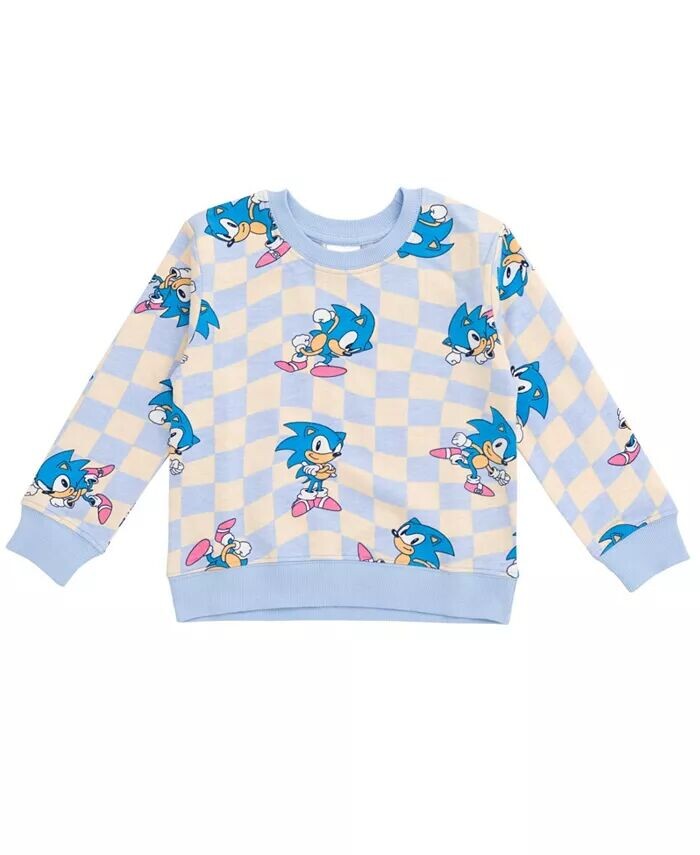 

Толстовка из французской махровой ткани Little Girls Sonic the Hedgehog Sega, фиолетовый