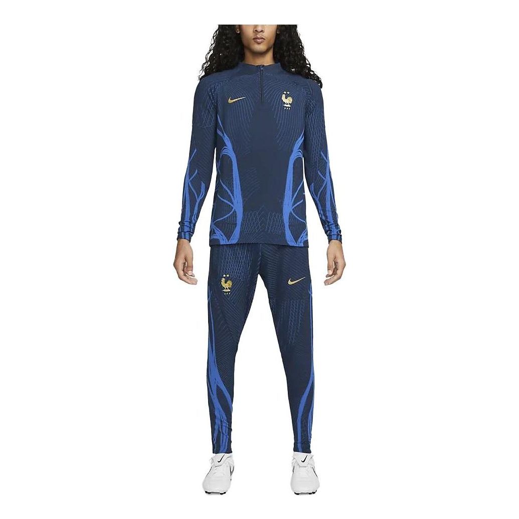 

Спортивный топ Nike France Dri-fit ADV Elite 1/4 Zip Strike Drill Top 'Blue' DH6423-410, синий