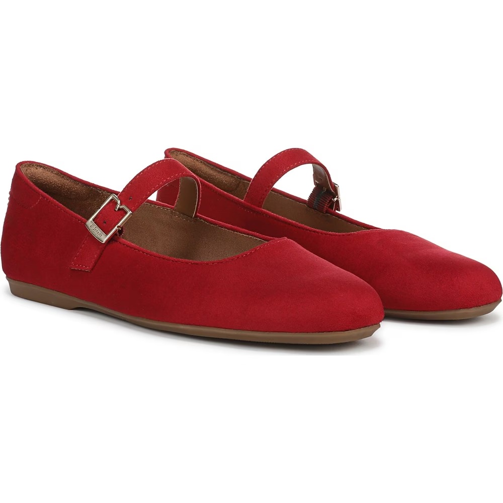 Балетки на ремешке Mary Jane Wexley от Dr. Scholl'S, red fabric