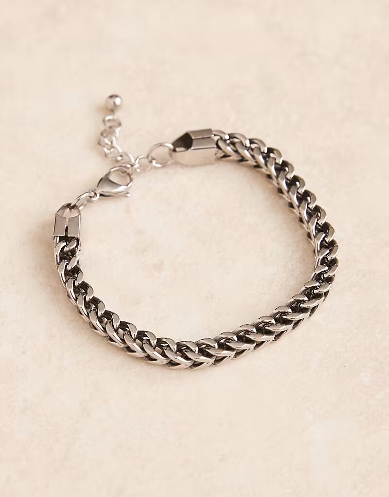 

Водонепроницаемая массивная цепочка из нержавеющей стали полированного серебристого цвета Asos Design