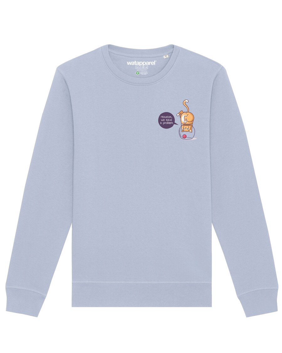 

Толстовка Watapparel Funny Cat, светло-синий