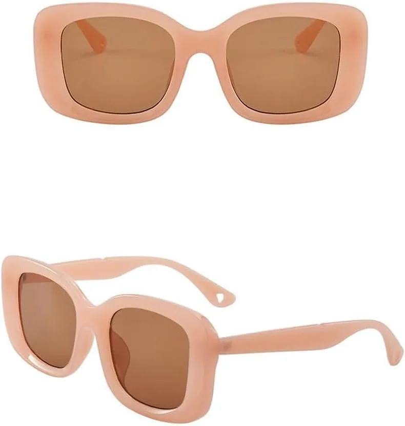 

LVTFCO Винтажные солнцезащитные очки для женщин в необычной оправе большого размера, декоративные солнцезащитные очки с защитой от УФ-излучения UV400, C3