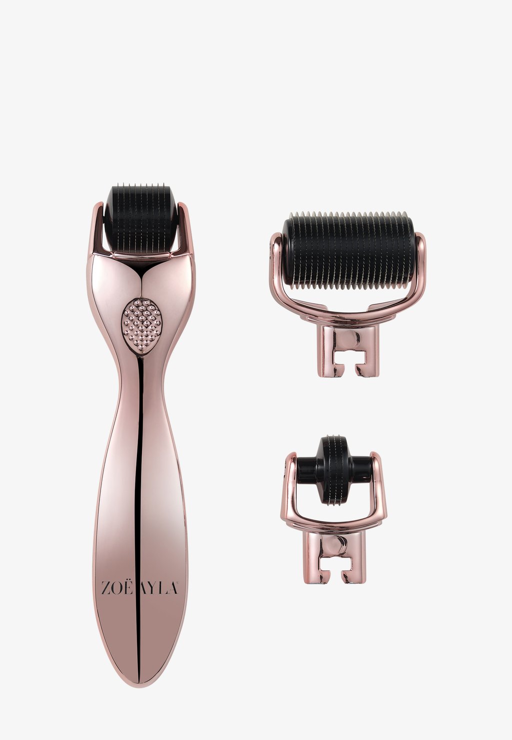 

Набор для ухода за кожей 3-Piece Microneedle Set ZOË AYLA, розовое золото