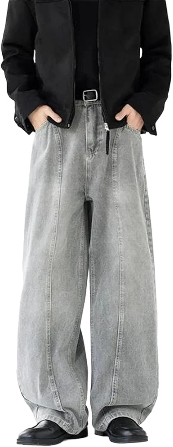 Джинсы свободные Baggy Серый