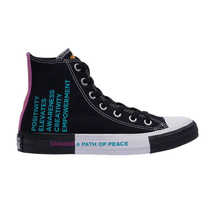 

Кроссовки Converse Chuck Taylor All Star High GS 'Seek Peace', черный