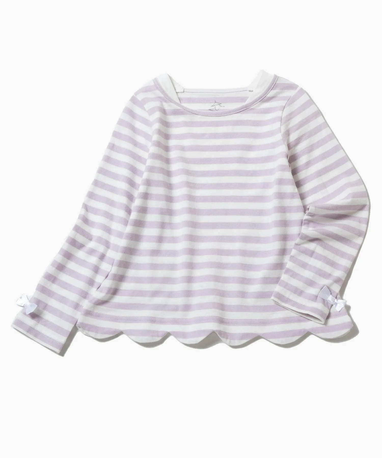 Туника с фестончатым краем Ever Closet, Lavender border — фото 3