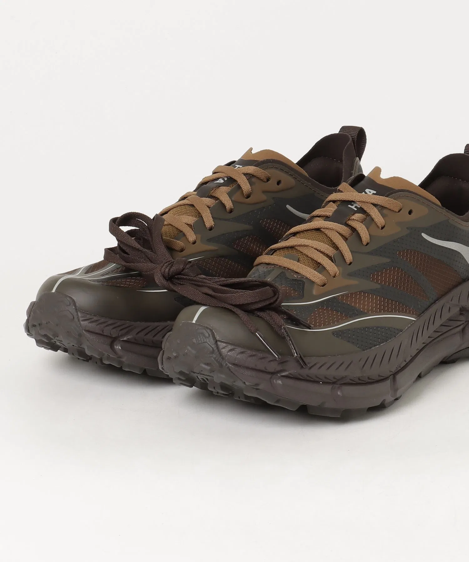 Мужские кроссовки HOKA MAFATE SPEED 4 LITE коричневые — фото 4