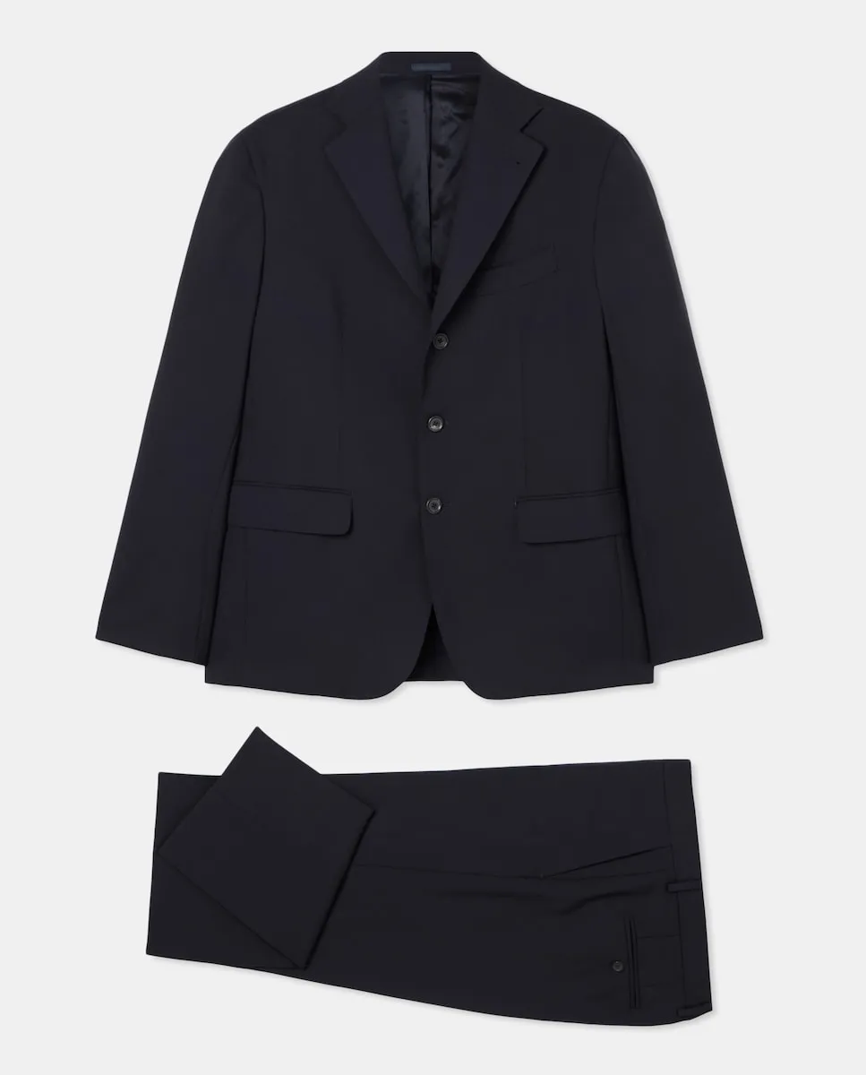 

Однотонный мужской костюм Emidio Tucci, темно-синий