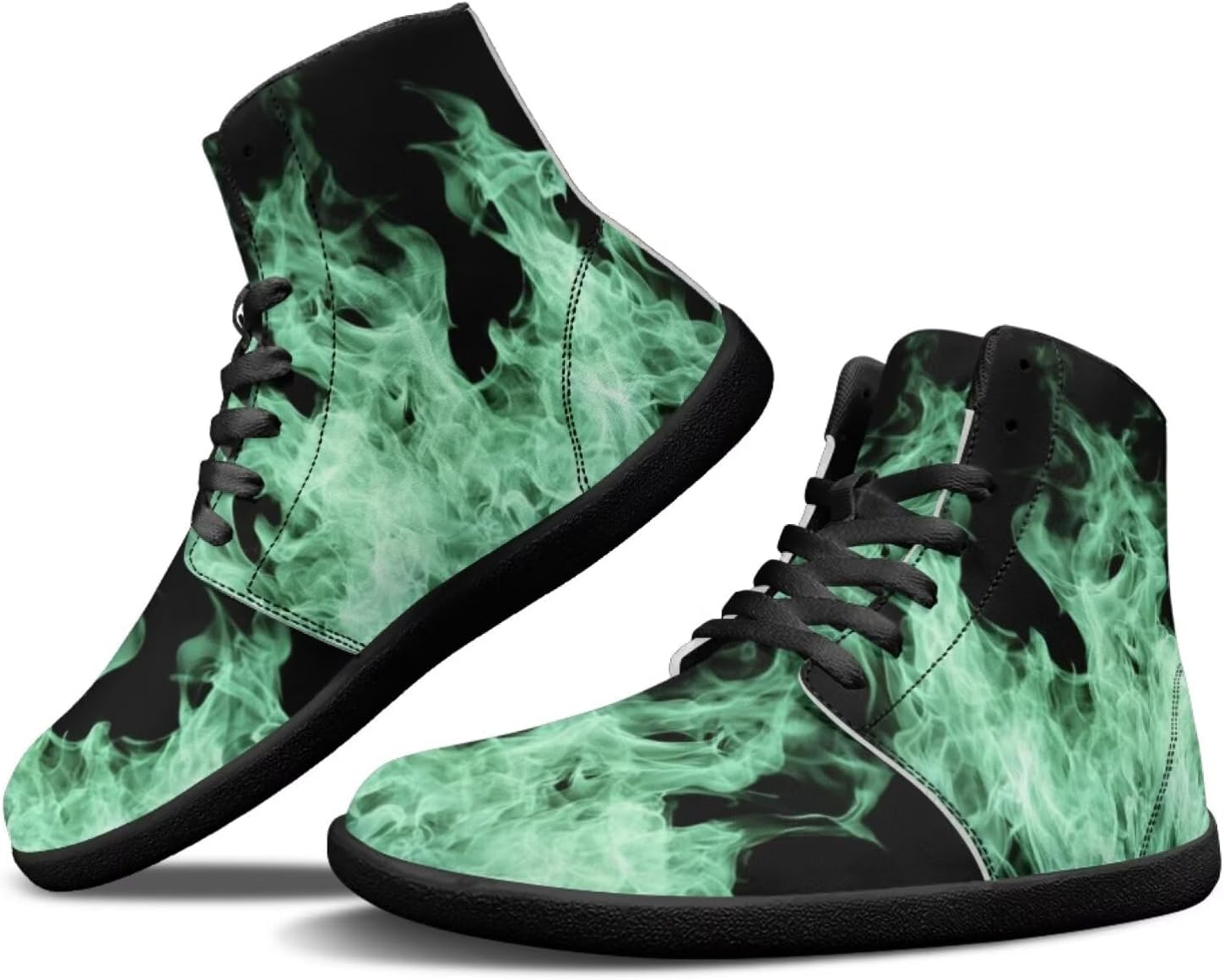 

Мужские минималистичные кроссовки Binienty с высоким верхом, нулевая разница по подошве, широкая носочная часть, для прогулок на улице, походов и тенниса, зеленый