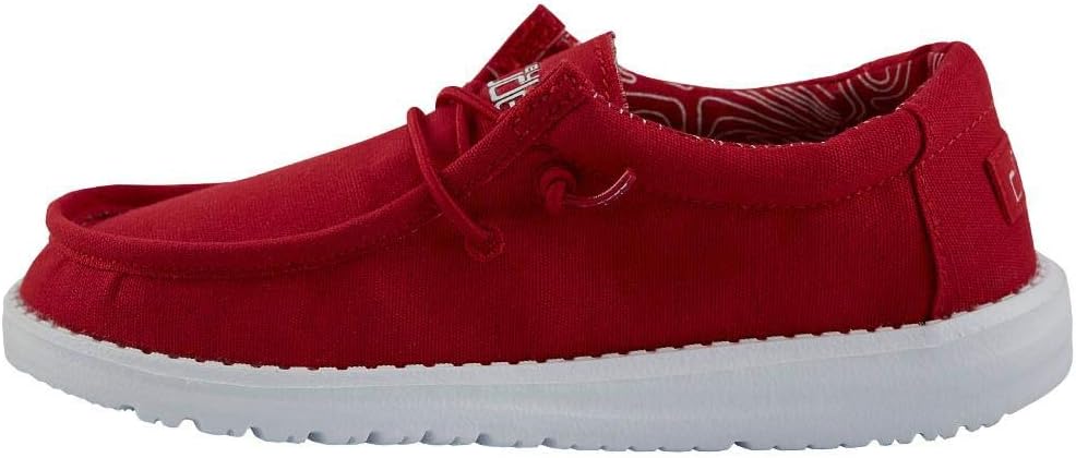 

HEYDUDE Подростковые туфли Wally для мальчиков, разные цвета | Детская обувь | Модные туфли с шнуровкой для мальчиков | Удобные и легкие, красный