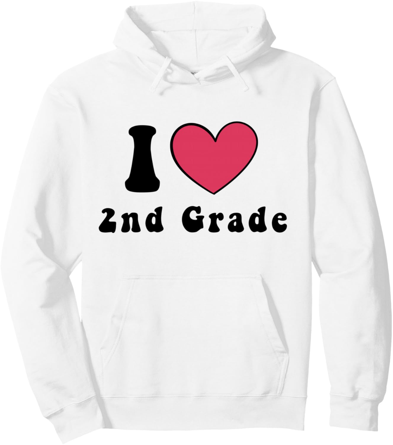 

Толстовка с надписью «Я люблю 2-й класс, мальчики, девочки, учительница, команда 2-го класса» Love Second Grade Apparel, белый