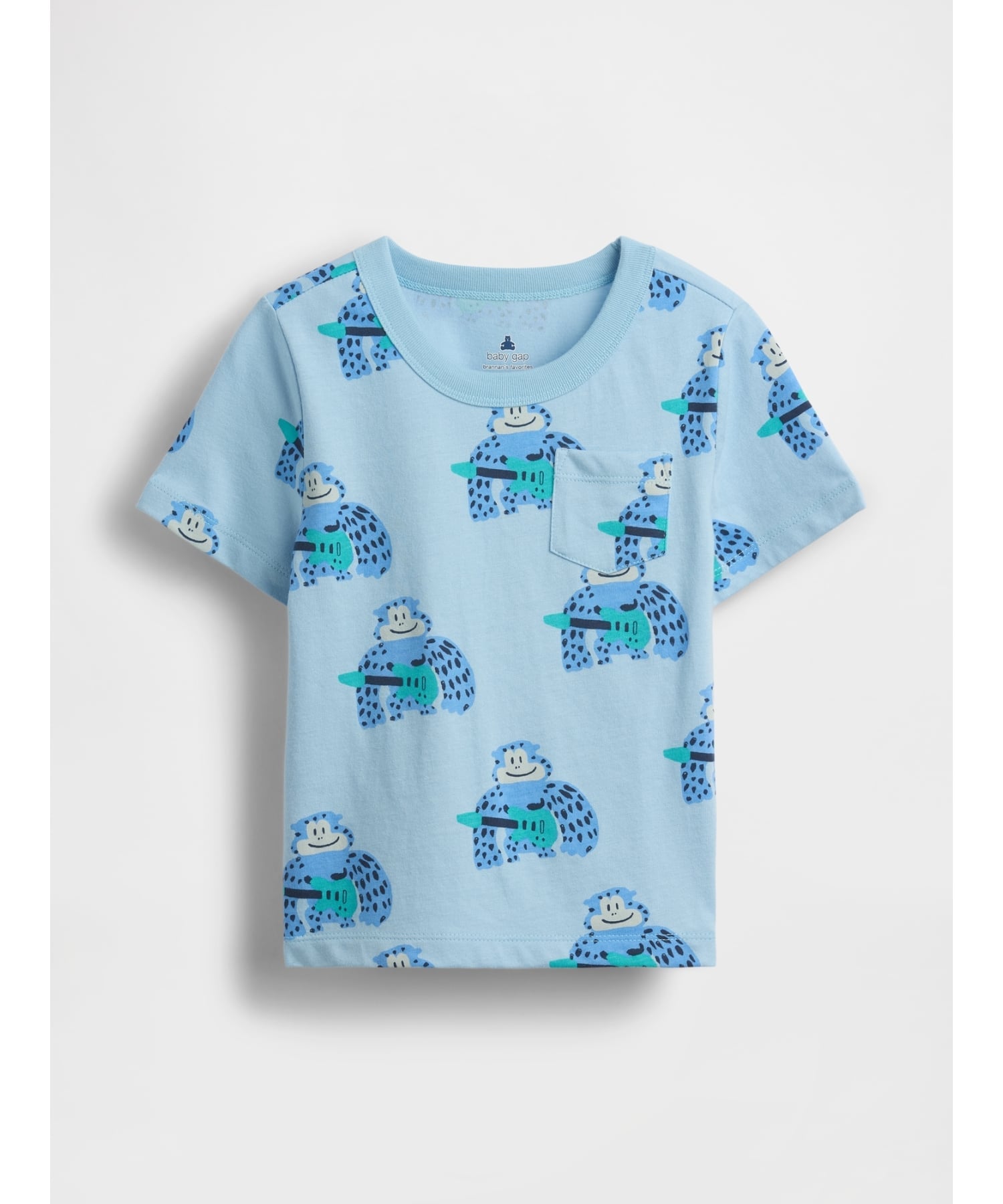 Футболка BF SS PRINT PKT TEE Gap, BASS_GORILLA