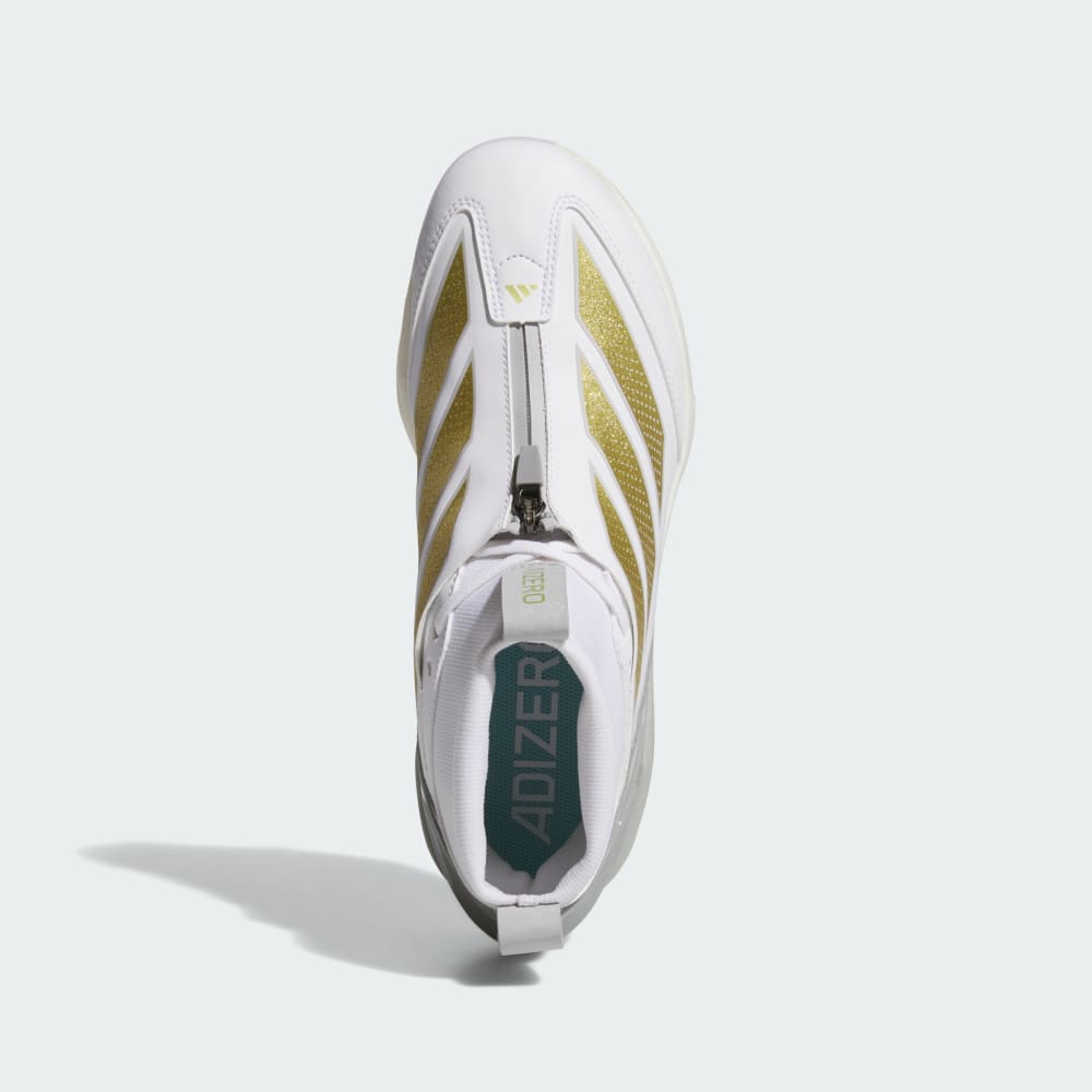 Кроссовки Adidas Adizero Impact+ 2.0 Cleats, цвет Cloud White/Gold Metallic/Gold Metallic — фото 2
