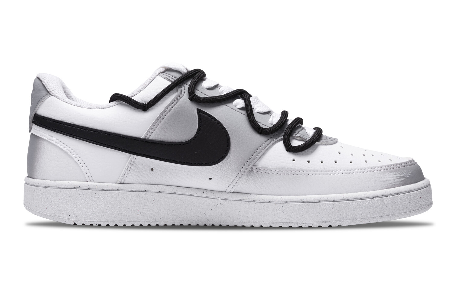 Кроссовки Nike Court Vision 1 Skateboarding Shoes Men Low-top White/black/gray, светло-серый — фото 2
